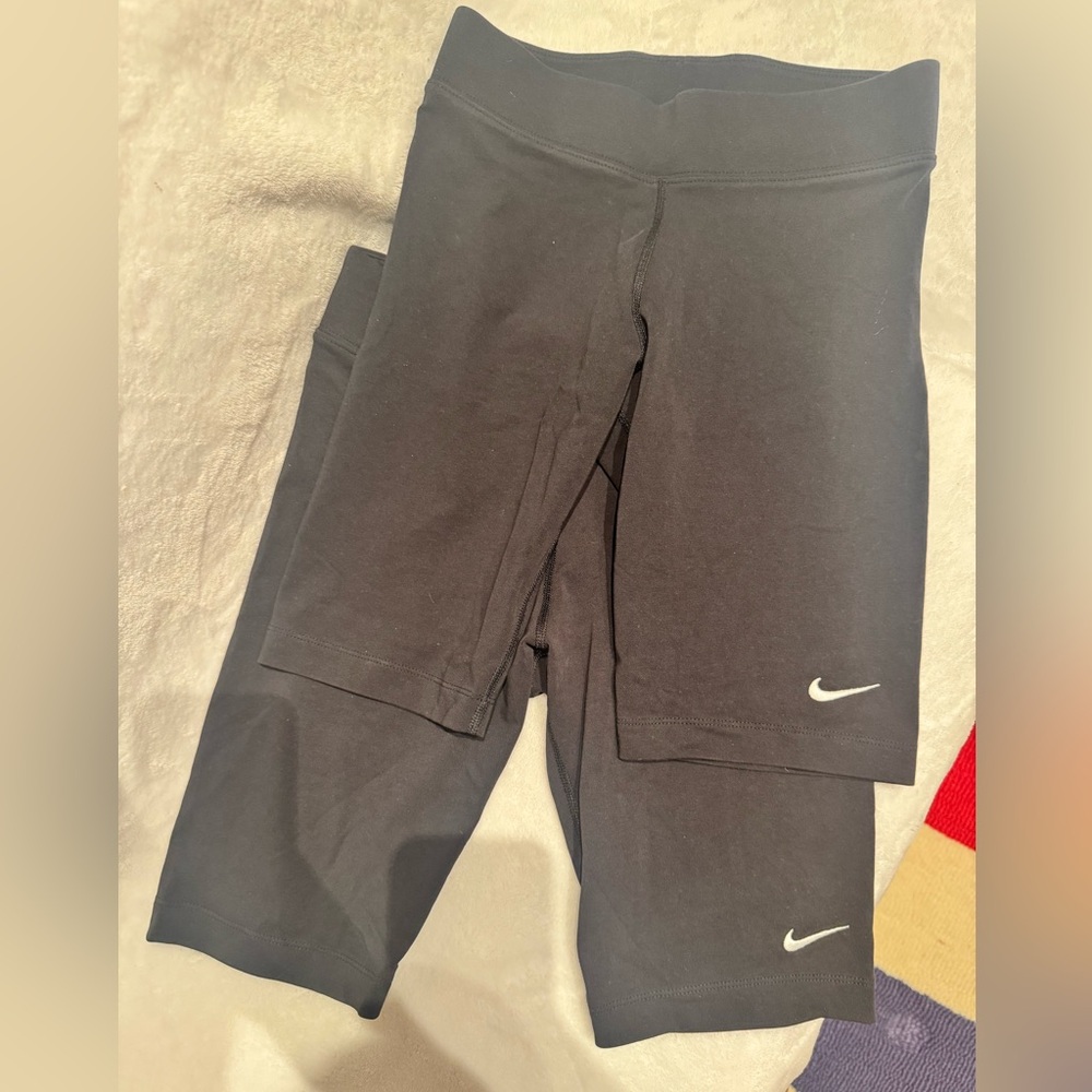 nike biker shorts, 2 pairs, brand new without tags, size S